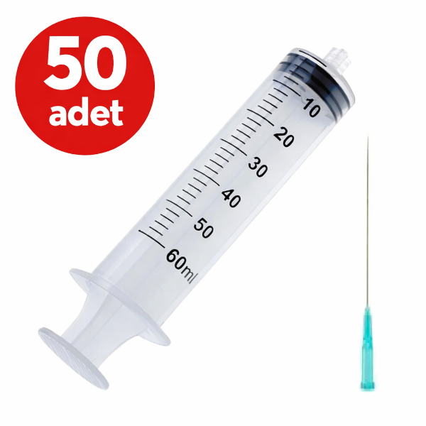 Ayset Enjektör 50 cc 3 Parça Yeşil - 50'li Kutu